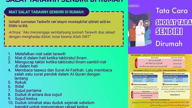 9 Hal Penting tentang tata cara tarawih di rumah untuk Idul Fitri Sempurna