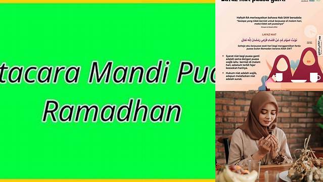 Tatacara Puasa Ramadhan
