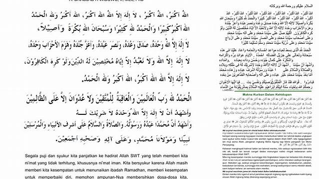 Teks Khutbah Idul Adha 2024 Pdf