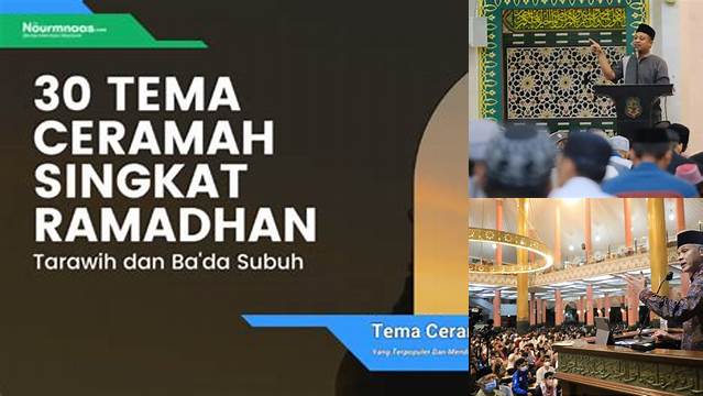 Tema Ceramah Tarawih