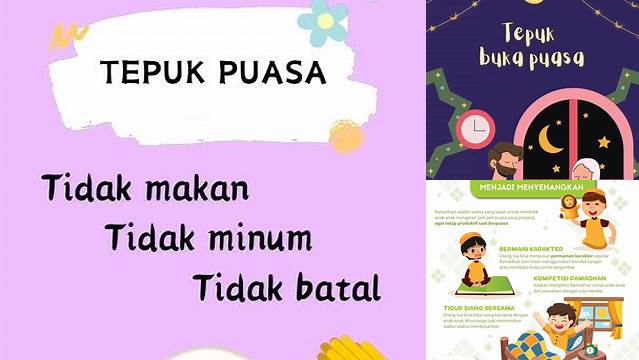 Tepuk Puasa Untuk Anak Sd