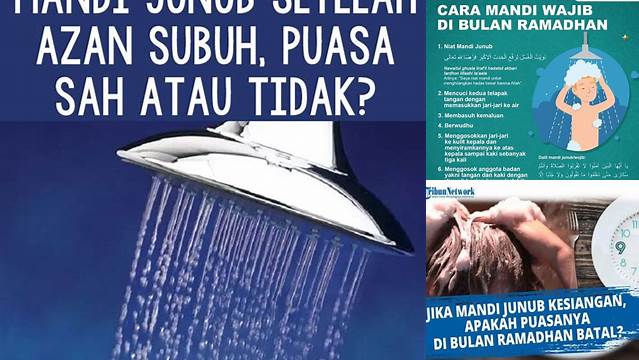 Tidak Mandi Wajib Tapi Puasa