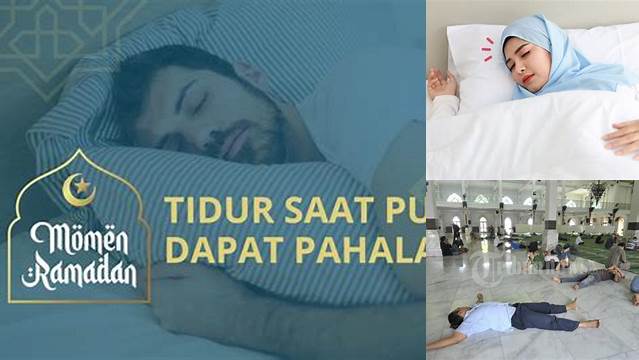 Tidur Saat Puasa Dapat Pahala