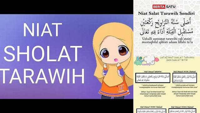 10 Hal Penting tentang tuliskan niat salat tarawih  agar khusyuk sambut idul fitri