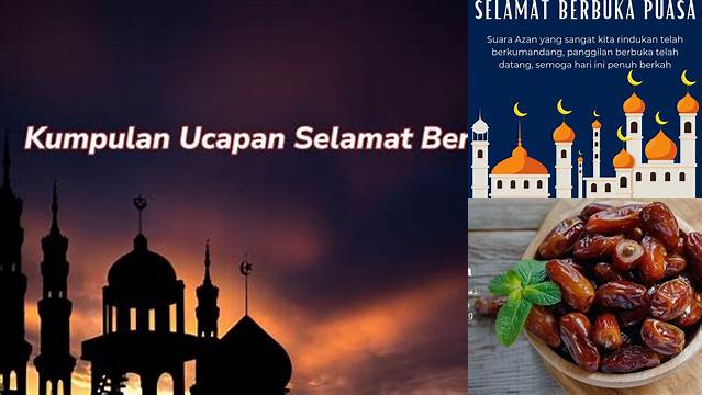 Ucapan Berbuka Puasa Islami