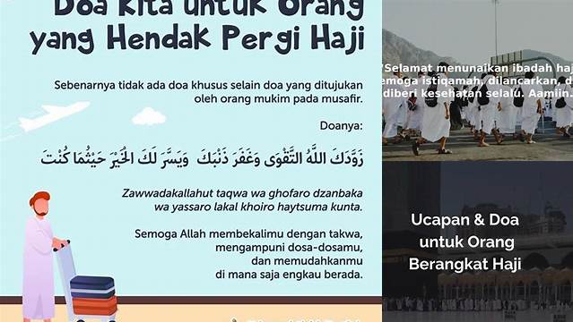 Ucapan Doa Untuk Orang Berangkat Haji