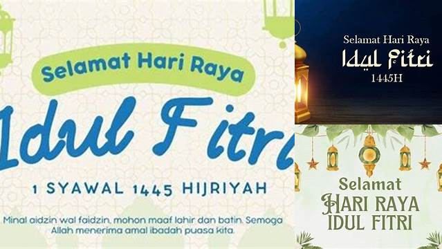 Ucapan Idul Fitri 2024 Bahasa Inggris