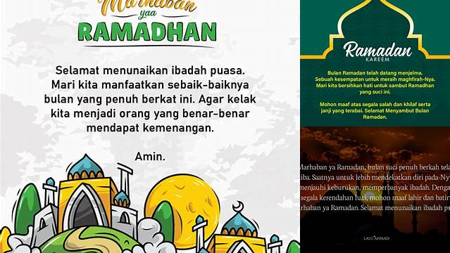 Ketahui 10 Hal Penting tentang ucapan menyambut bulan puasa penuh makna sambut Idul Fitri