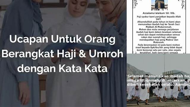 Ucapan Untuk Orang Yang Berangkat Haji