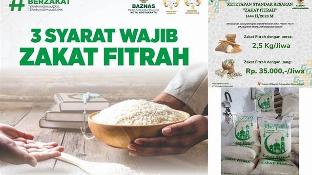 Ukuran Zakat Fitrah Beras