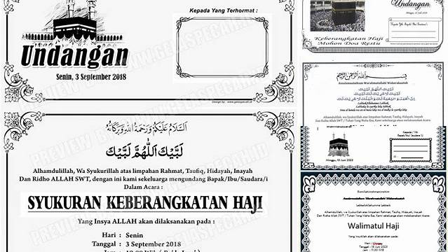 Undangan Keberangkatan Haji