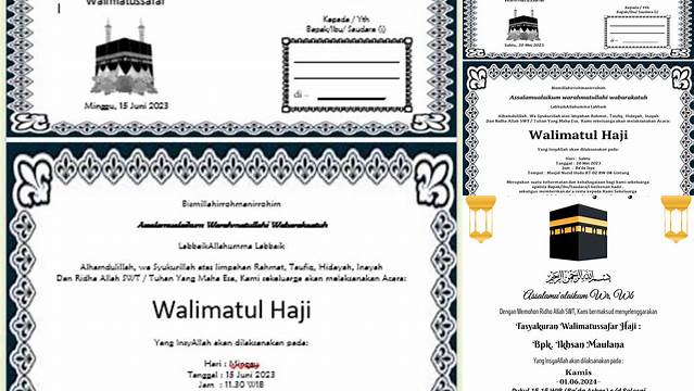 Undangan Walimatussafar Haji Pdf