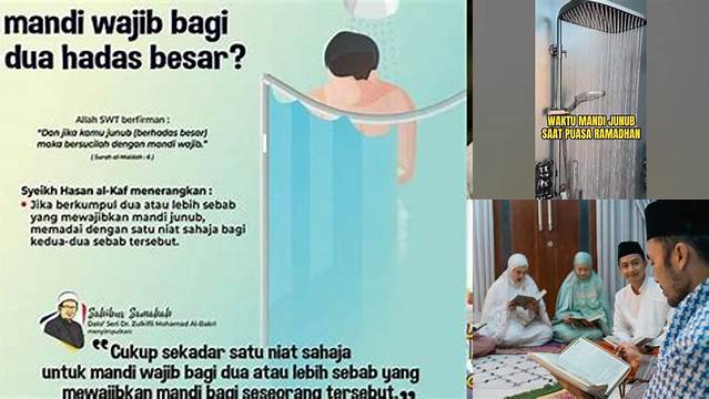 Waktu Mandi Junub Saat Puasa