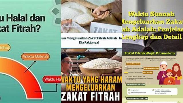 Waktu Sunnah Mengeluarkan Zakat Fitrah Adalah