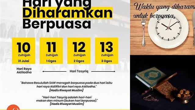 Waktu Yang Dilarang Untuk Berpuasa