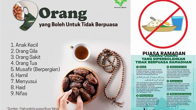 Yang Boleh Tidak Berpuasa