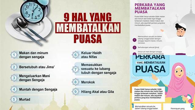 Yang Membatalkan Puasa Adalah