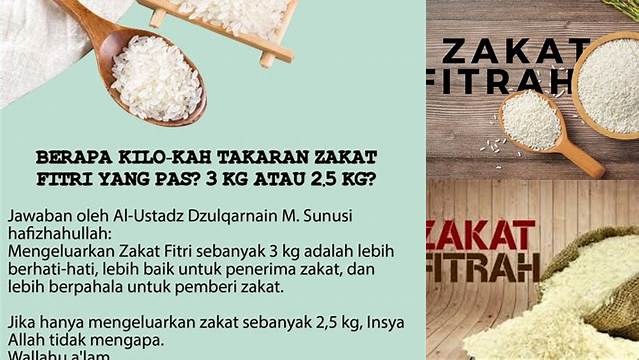 Zakat Fitrah Berapa Kg