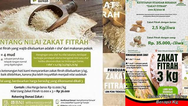 Zakat Fitrah Berapa Kg Beras