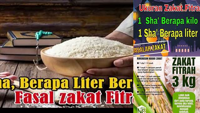 Zakat Fitrah Berapa Liter