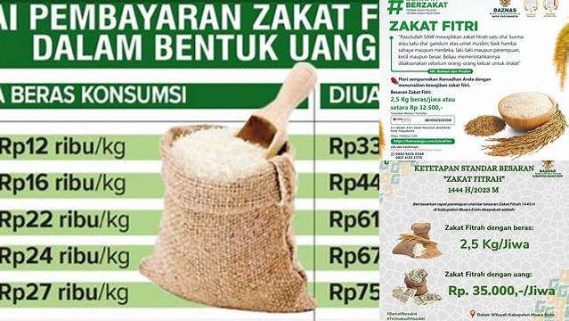 Zakat Fitrah Berapa Liter Beras