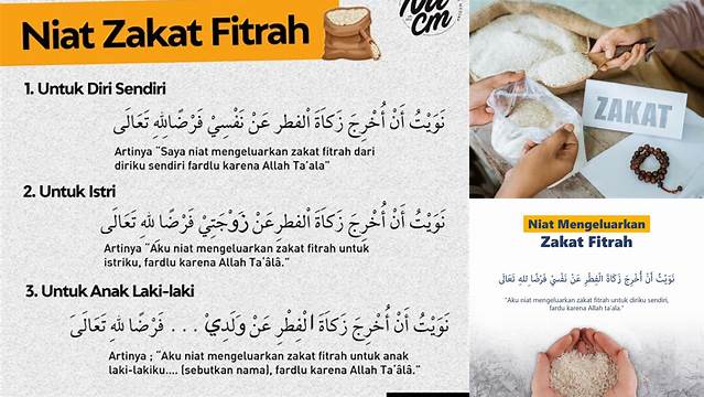 Zakat Fitrah Niat