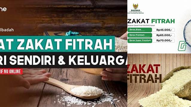 Zakat Fitrah Nu