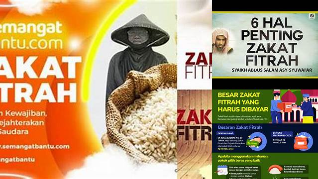 Zakat Fitrah Setiap Jiwa Sebesar