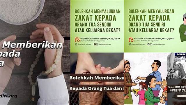 Zakat Kepada Orang Tua