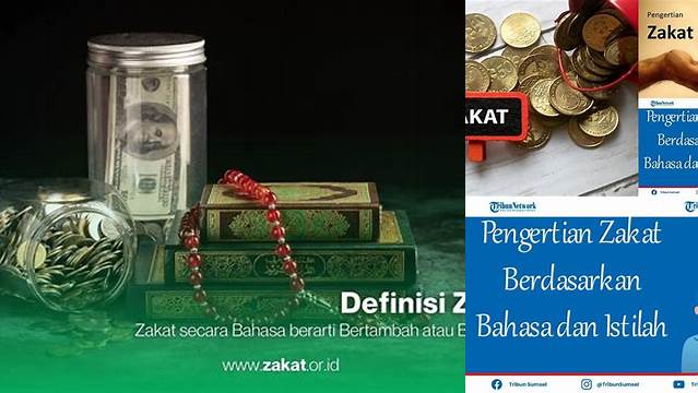 Zakat Secara Bahasa Artinya